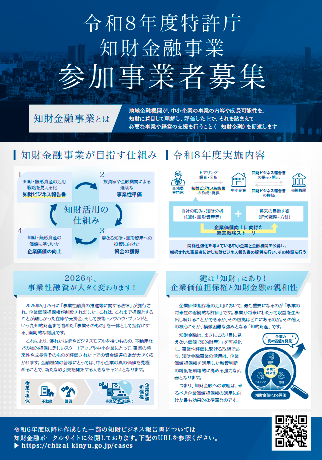 R8年度知財金融案内リーフレット